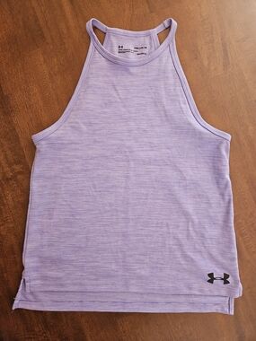 EUC Under Armour Youth Lavender Performance Tank Top
